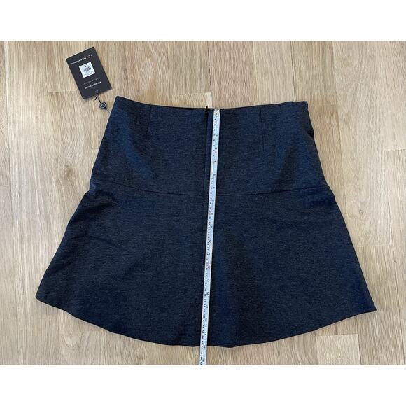 NWT Thakoon London Charcoal Mini Casual Winter Skirt Size MEDIUM - Picture 3 of 8
